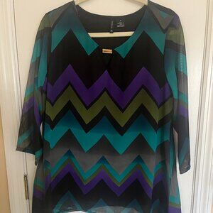 NEW DIRECTIONS Dressy Tunic Sz Med NWOT